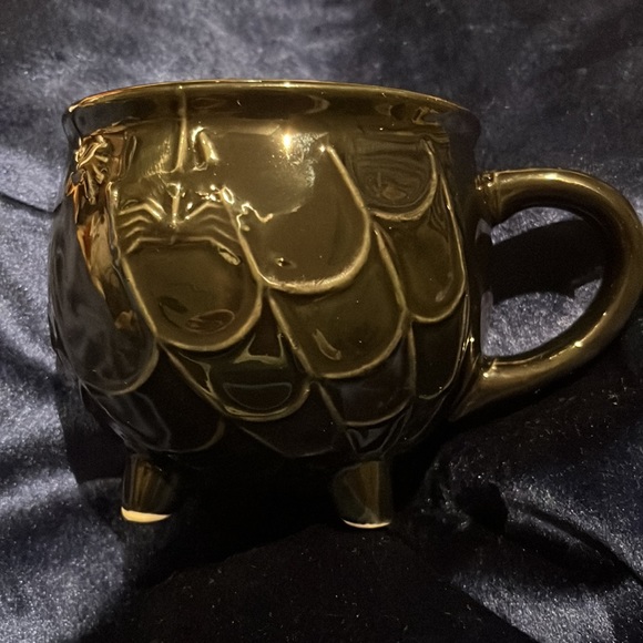 Threshold Other - Halloween Stoneware Black Cauldron Mug with Spiders and Spiderwebs by Threshold